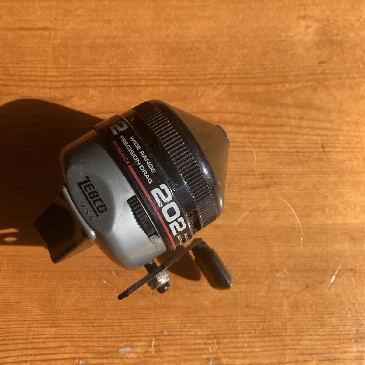 Vintage 1983 Zebco Brunswick 202 Fishing Reel - Original - Black