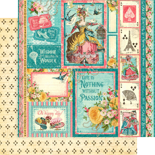 GRAPHIC 45 "EPHEMERA QUEEN" 12X12 PAPER PACK SCRAPJACK'S PLACE - Picture 5 of 10