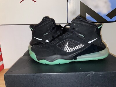 nike air jordan mars 270 black green glow