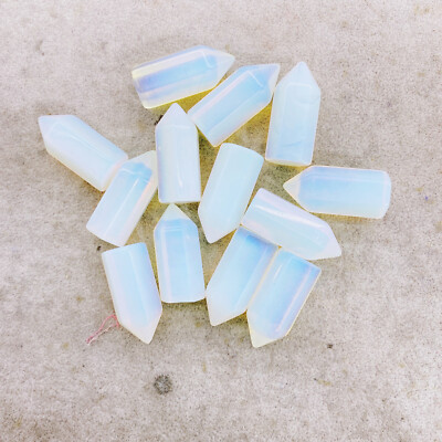 10pcs Natural Opalite Reiki Gemstone tower Crystal Quartz Healing Decorate