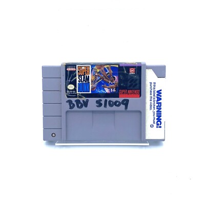Super Slam Dunk (Super Nintendo Entertainment System, 1993) Cart Only Tested