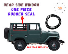 Toyota Land Cruiser FJ40 BJ40 Rear Side Window Glass Rubber One Piece 1975-76