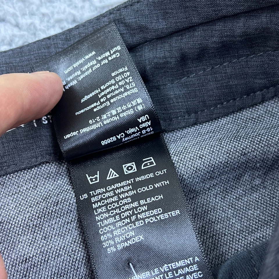 Nuevo con etiquetas Sofá Surfer Vissla Locker Eco 18.5" Rayas Pequeñas Gris Reciclado Poli Elástico Foto 4 de 4