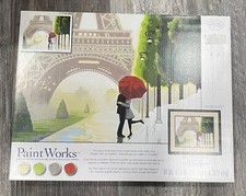 PaintWorks Paris Romance Paint By Number Kit 14"x11" Eiffel Tower Marco Fabiano