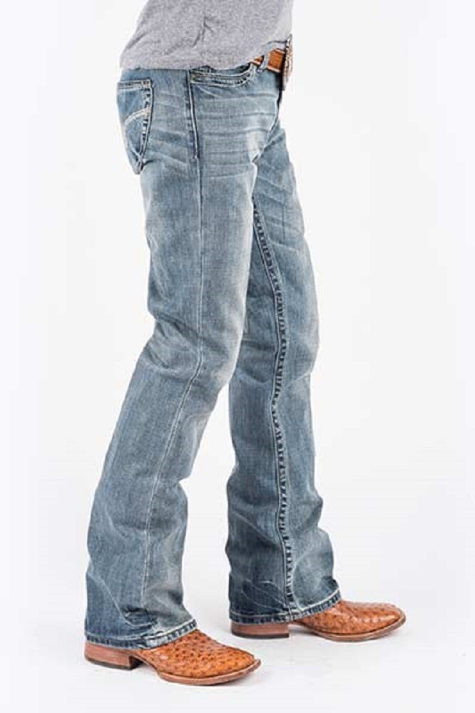 New! Men's TIN HAUL JAGGER FIT BLUE DENIM JEANS boot cut Regular Size