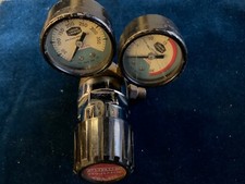 Vintage PUROX Union Carbide Oxygen Welding Regulator CGA-510 GAUGES untested