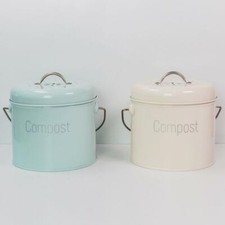 3L Garden Compost Bin Compost Caddy Bin with Carrying Handle Compost Pail