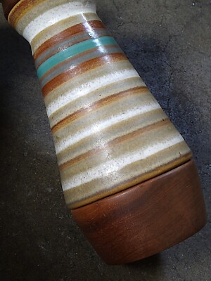 Vintage David Collier Signed Handmade Wood Clay Kaleidoscope 1993