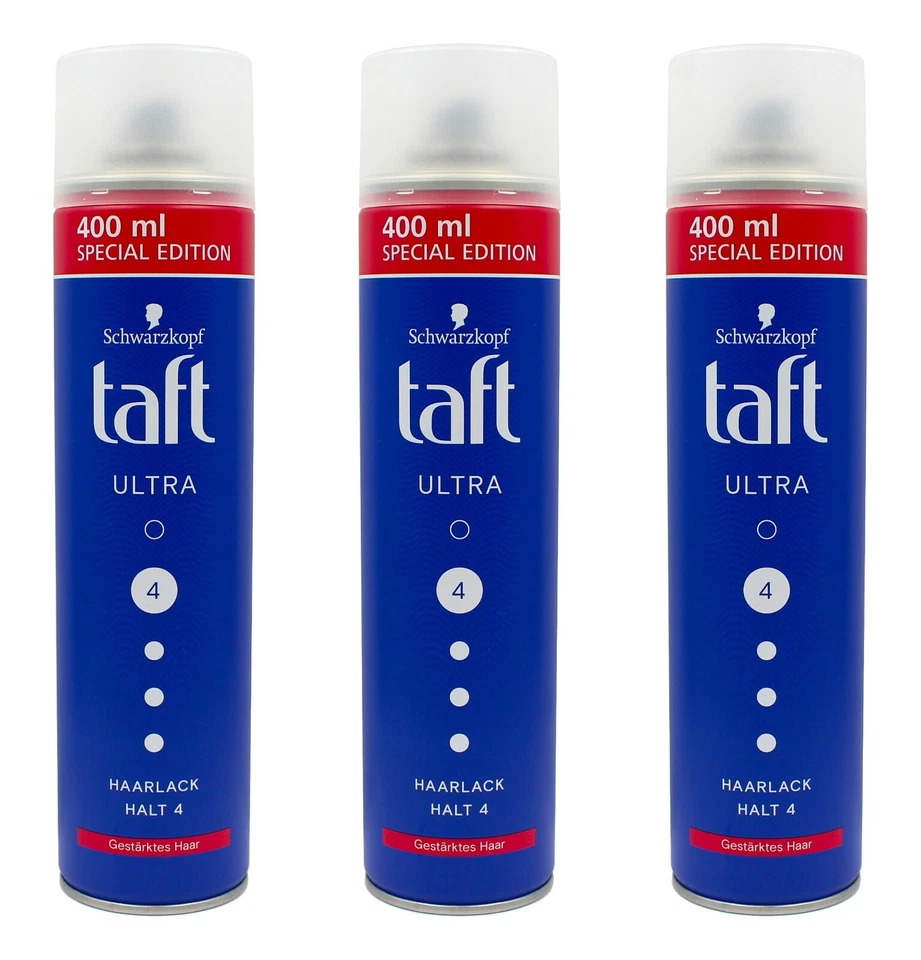 Schwarzkopf Taft Ultra Haarlack Halt 4 Special Edition, 3x400ml EAN4015100437362