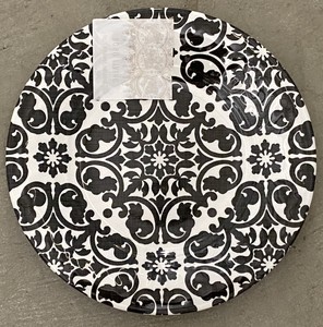 Boho Living Black White Medallion Melamine Side Plates Set Of 4 Ebay