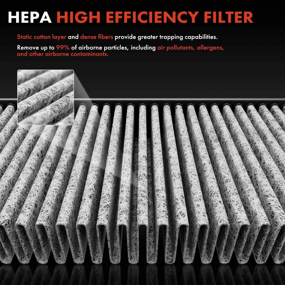 2x Filtro de aire de cabina para Suzuki Reno 2005-2008 Forenza 2004-2008 L4 2,0 L delantero Foto 4 de 4