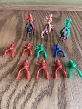 Vintage Lido Plastic Cowboys  Indians Prestine Nice