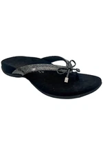 Vionic Women's Bella Sandals Black Tile Patent