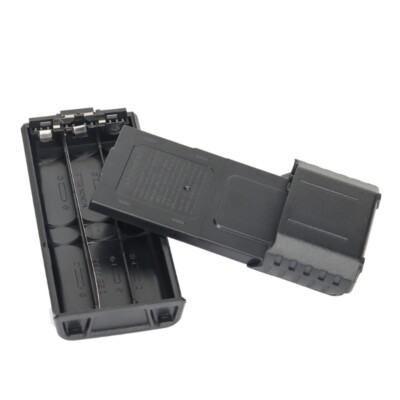 6xAA Shell for UV-5R DM-5R-Plus TH-UVF9D TH-F8D Two Way Radio Accessories Black