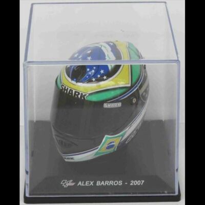 Ex Magazine Barros -1: 5th Maßstab Miniatur Motogp Helm Druckguss Modell - KH23