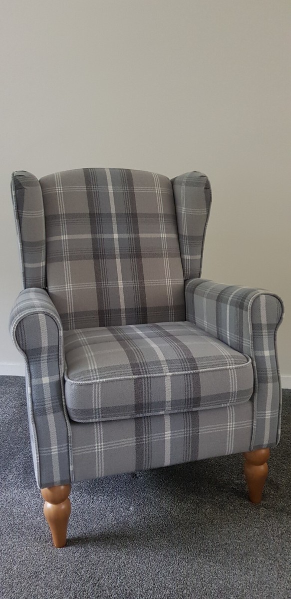 Arm Chair Dunelm Oswald Armchair Dunelm Oswald Check Wingback
