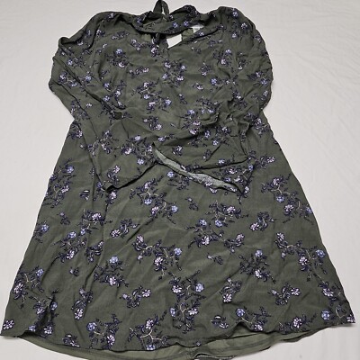 motherhood maternity green dress Long Sleeve Empire Waist Maxi Dress
