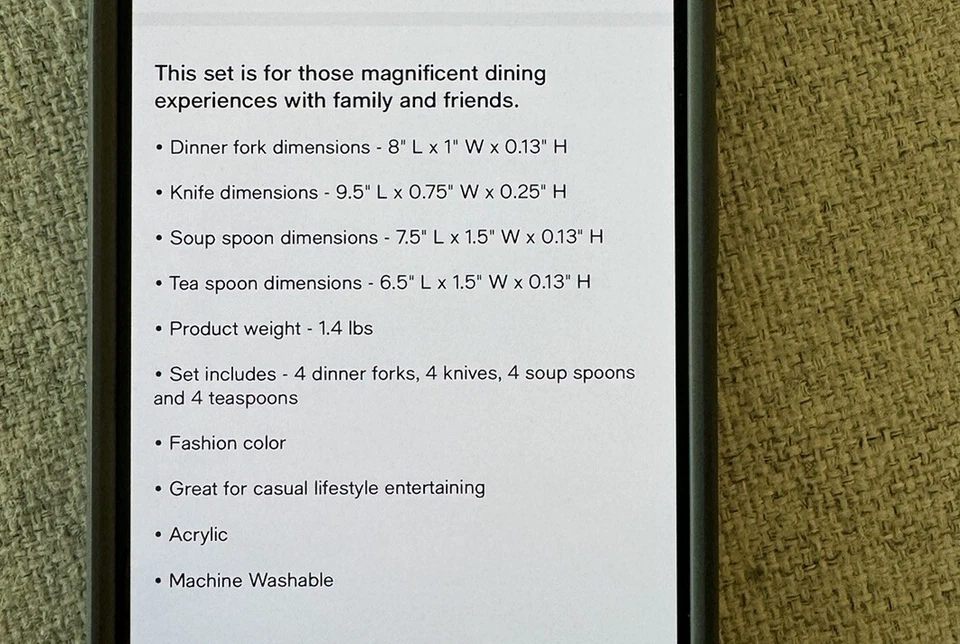 Juego de 15 piezas de cubiertos Godinger Foto 3 de 3