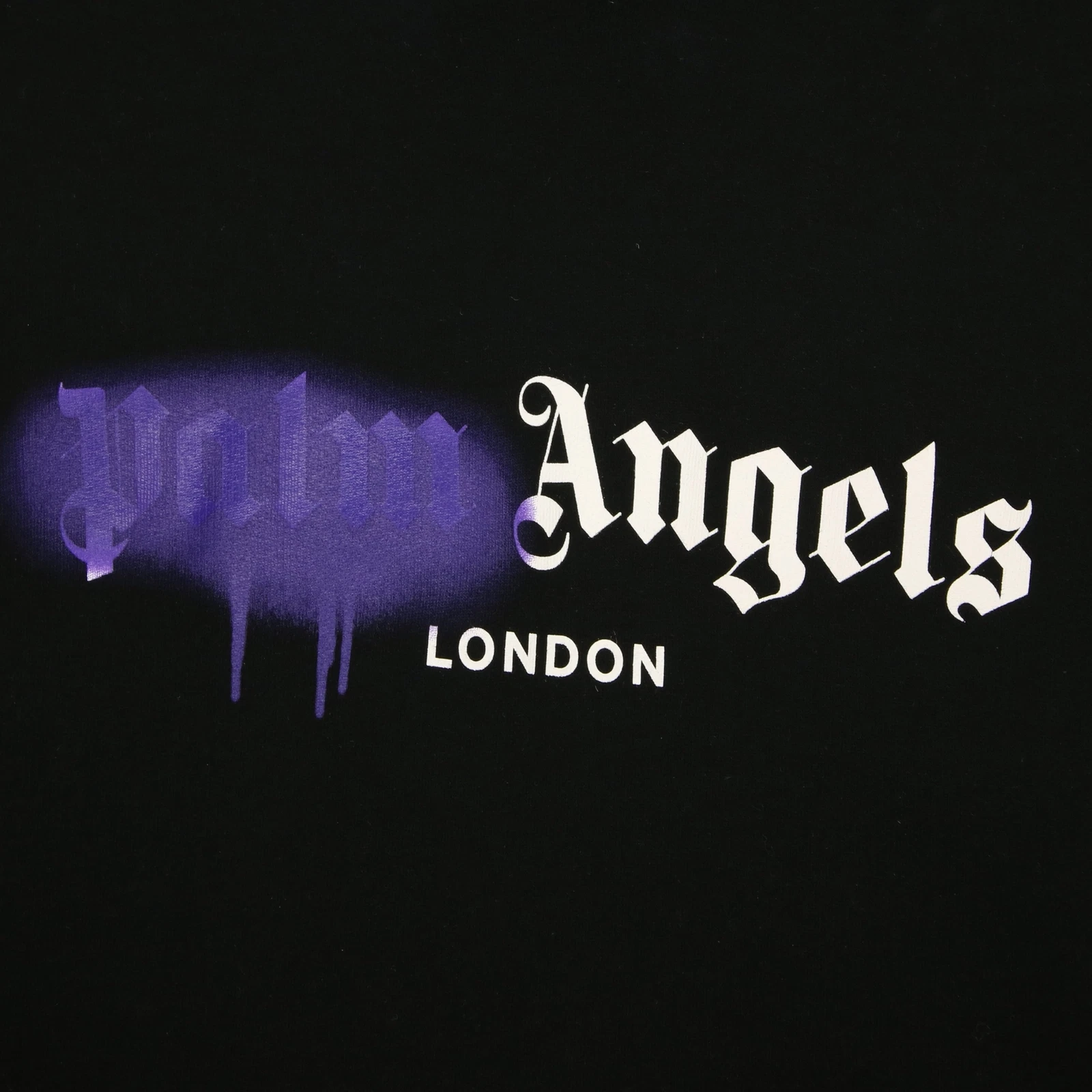 Felpa con cappuccio spray Palm Angels London taglia media nera