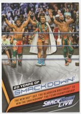 2019 Topps WWE SmackDown Live 20 Years of SmackDown #SD46 The New Day