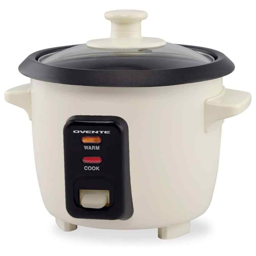 Cream 4 Cups Rice Cooker with Non-Stick Aluminum Pot Automatic Keep Warm Measuri item image