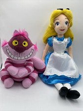 ALICE IN WONDERLAND Disney Store 20" Plush Stuffed  Cheshire Cat Rare HTF