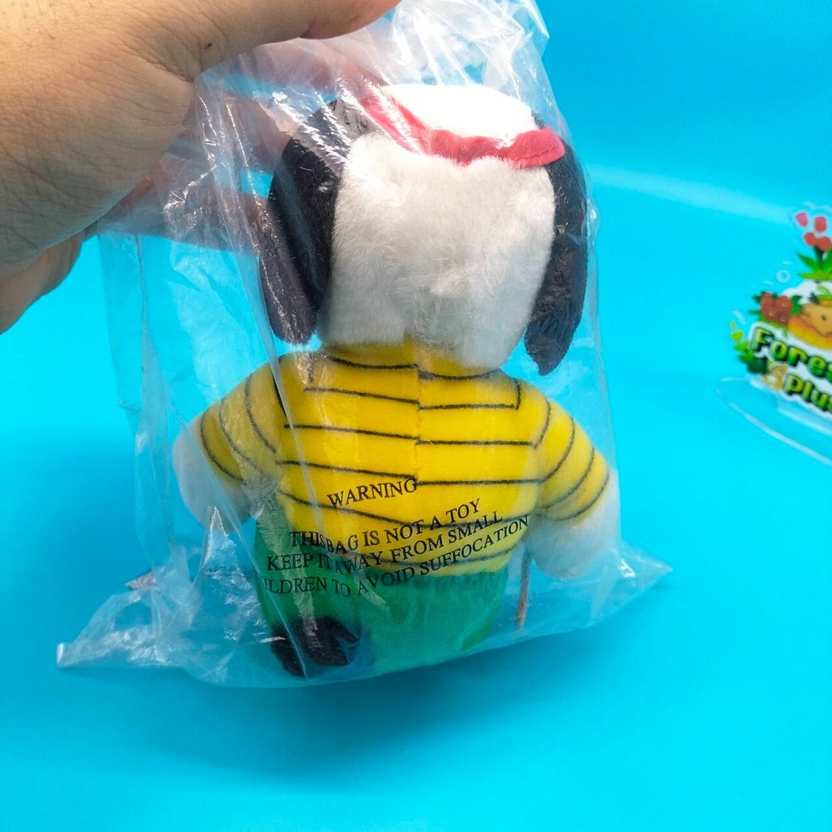 Singapore Airlines Peanuts Snoopy Tennis Player Plush 6