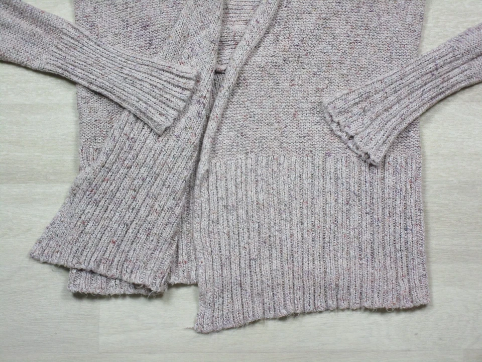 Suéter cardigã Love By Design assimétrico aberto frontal malha manga longa (XS) - Imagem 3 de 4