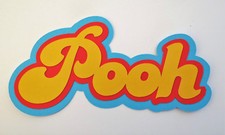 Winnie The Pooh Tittle Die Cut Paper Piecing Scrapbook Embellishment