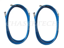 MTB Road BMX Bicycle Bike Universal Brake Cable w/ Housing Blue 2 Pieces