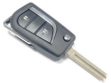 Rfc 2 Button Flip Key Case For Citroen C1 2014 - 2021 Remote Fob Toy48 Blade