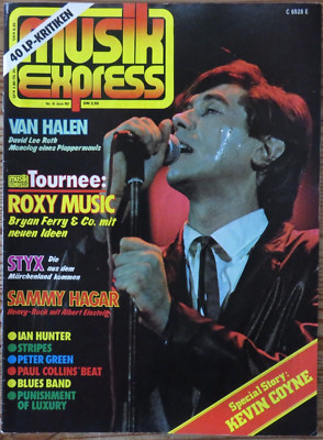 Musik Express 06/80 Cover:Bryan Ferry,Roxy Music,Van Halen,Styx,Kevin Coyne Stor
