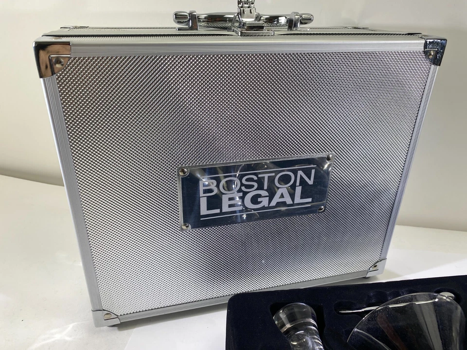 Boston Legal Crew Promo TV Glass Martini Shaker Steel Barware Drink Mixer DS66 - Image 2 of 4