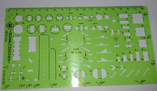 DDR  Plaste Schablone Zeichnen Elektro  Schaltzeichen   ++ unbenutzt
