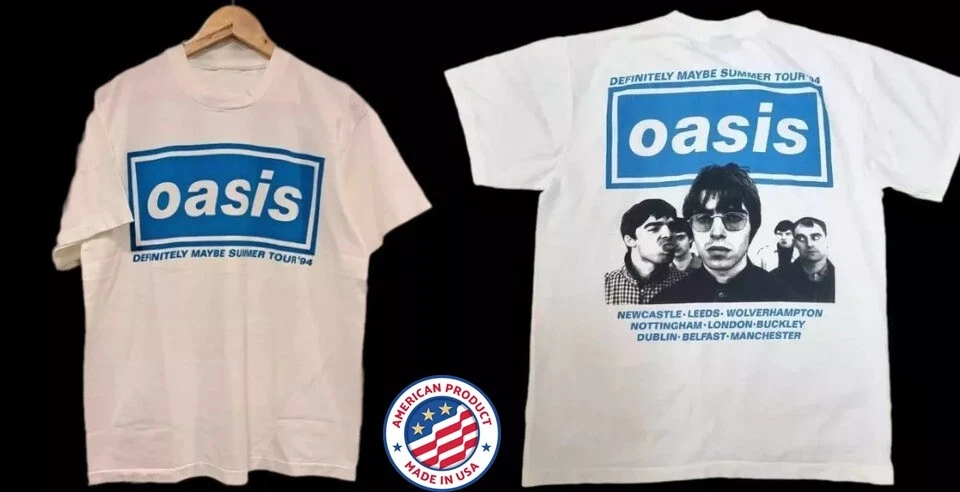 Oasis Tour Shirt In Men's Vintage T-Shirts for sale | eBay