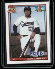 1991 Topps #74 Shane Andrews Montreal Expos RC