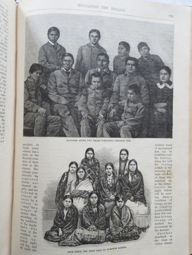 Frank Leslie's Popular Monthly 1885 rare leather book 100's wood engraved images - Imagen 12 de 17