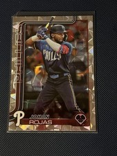Topps 2025 Series 2 Johan Rojas Diamante Foilboard #469 Phillies Baseball Card