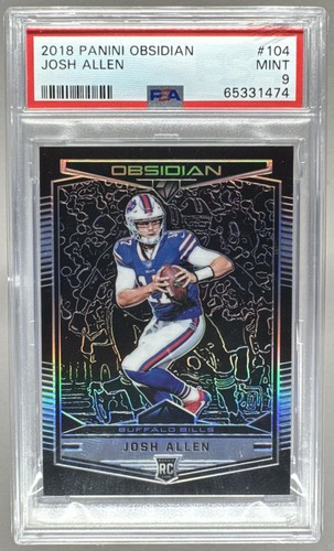 65331474 Josh Allen 2018 Panini Obsidian #104 Rookie RC /100 PSA 9