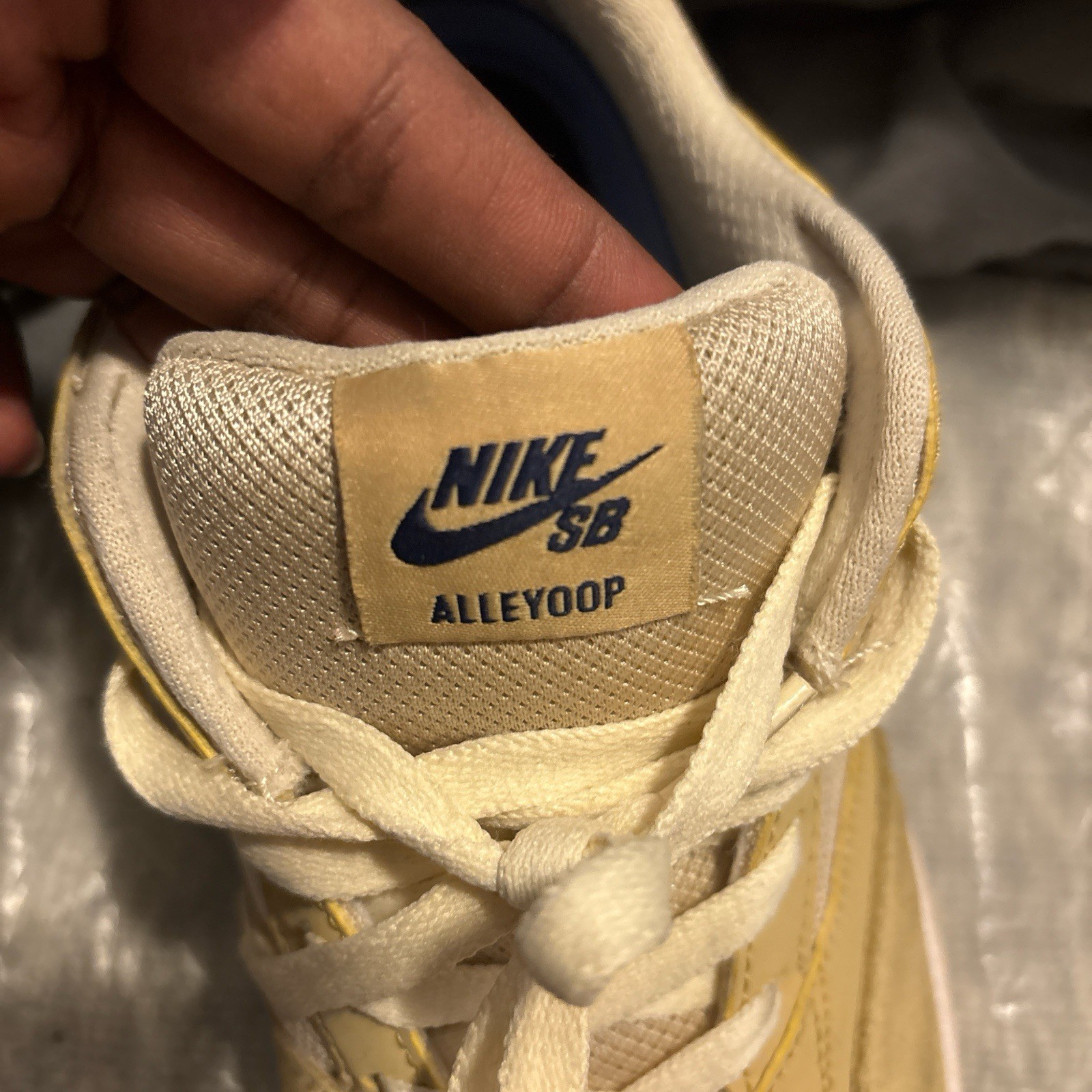 Nike Men's SB Alleyoop Sneakers Size 11 US Tan Brown