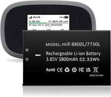 Mifi 8800L Battery 2025 New Version 5800mAh Upgrade High Capacity Battery