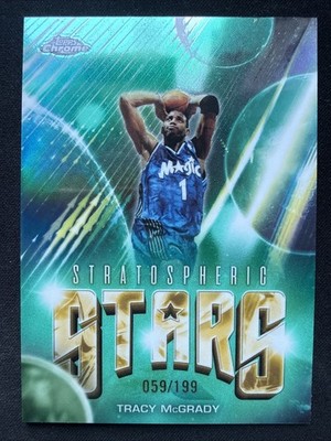 2025 Topps Chrome Update Tracy McGrady #ST-25 Stratospheric Stars /199 Magic