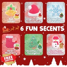 Christmas Bath Bombs Shower Steamers 6 Pack Relaxing Gifts