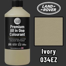 Land Rover Ivory 034EZ All in One Leather Repair Paint 250ml Dye for Repairing