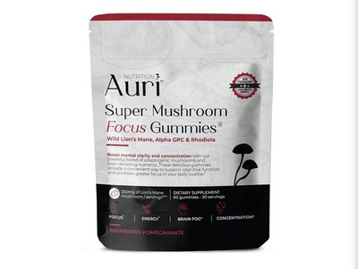Auri Nutrition Super Mushroom Daily Gummies 12 Mushroom Blend 60ct Exp 10/27
