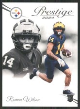 2024 Prestige #366 Roman Wilson RC Pittsburgh Steelers TW879