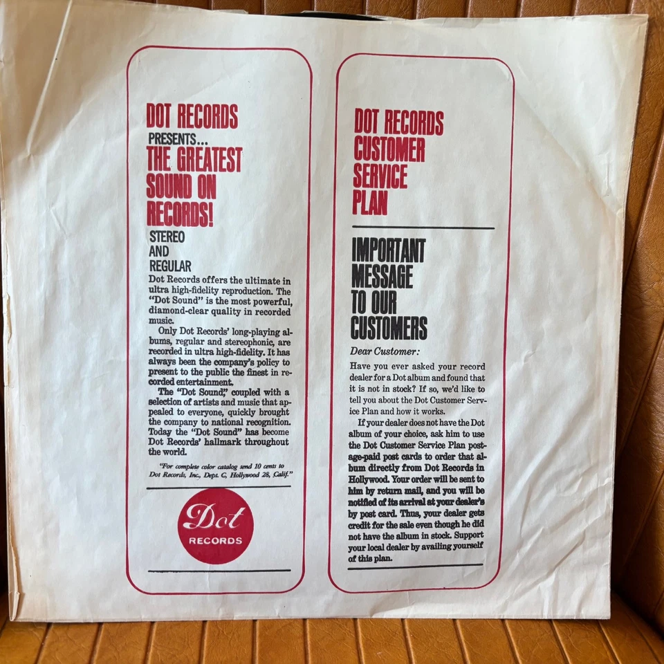 LOUIS PRIMA HIS GREATEST HITS STEREO VINYL LP RECORD ALBUM PLAY TESTED DOT 25262 - Image 3 of 4