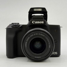 Canon EOS M50 Mark II 24.1MP Mirrorless Camera With EF-M 15-45mm IS STM Zoom Len