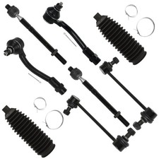 8pcs Front Suspension Kit Tie Rod Ends Sway Bar Link for Soul 2012-2013