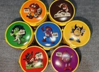 2026 China M&M's m&m's candy MARVEL yellow empty plastic cans set of 7 EMPTY